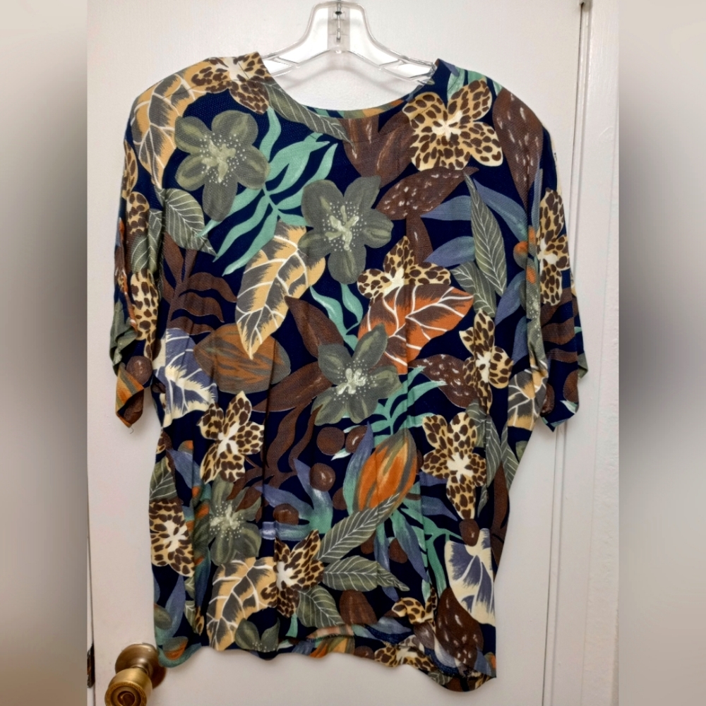 Jungle print two piece summer set